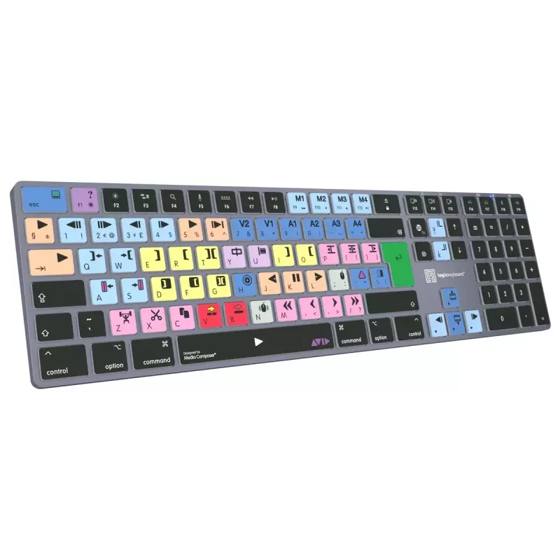 Logickeyboard Avid Media Composer Titan UK Klávesnica Mac LKB-MCOM4-TM-UK