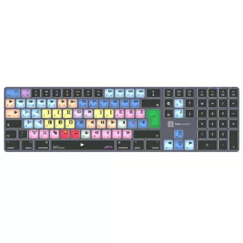 Logickeyboard LKB-MCOM4-TM-UK klávesnica kancelárska Bluetooth QWERTY anglická sivá titán