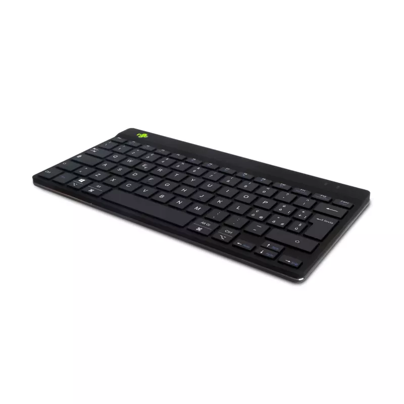 R-Go Tools ergonomická klávesnica R-Go Compact Break, kompaktná klávesnica so softvérom na prestávky, QWERTY (IT), Bluetooth, čierna