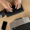 R-Go Tools ergonomická klávesnica R-Go Compact Break, kompaktná klávesnica so softvérom na prestávky, QWERTY (IT), Bluetooth, čierna