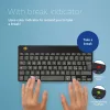 R-Go Tools ergonomická klávesnica R-Go Compact Break, kompaktná klávesnica so softvérom na prestávky, QWERTY (IT), Bluetooth, čierna