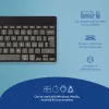 R-Go Tools ergonomická klávesnica R-Go Compact Break, kompaktná klávesnica so softvérom na prestávky, QWERTY (IT), Bluetooth, čierna