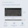 R-Go Tools ergonomická klávesnica R-Go Compact Break, kompaktná klávesnica so softvérom na prestávky, QWERTY (IT), Bluetooth, čierna