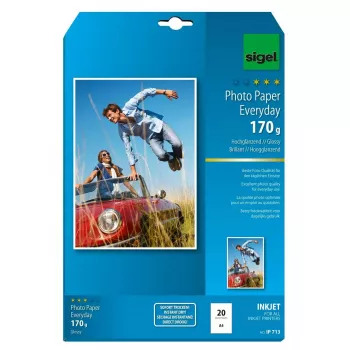 Tlačový papier A4 Sigel IP713 Gloss 20 listov biely
