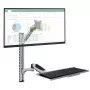 Techly ICA-PLW 02 držiak monitora / stojan 68,6 cm (27 palcov) nástenný strieborný