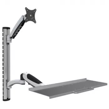 Techly ICA-PLW 02 držiak monitora / stojan 68,6 cm (27 palcov) nástenný strieborný