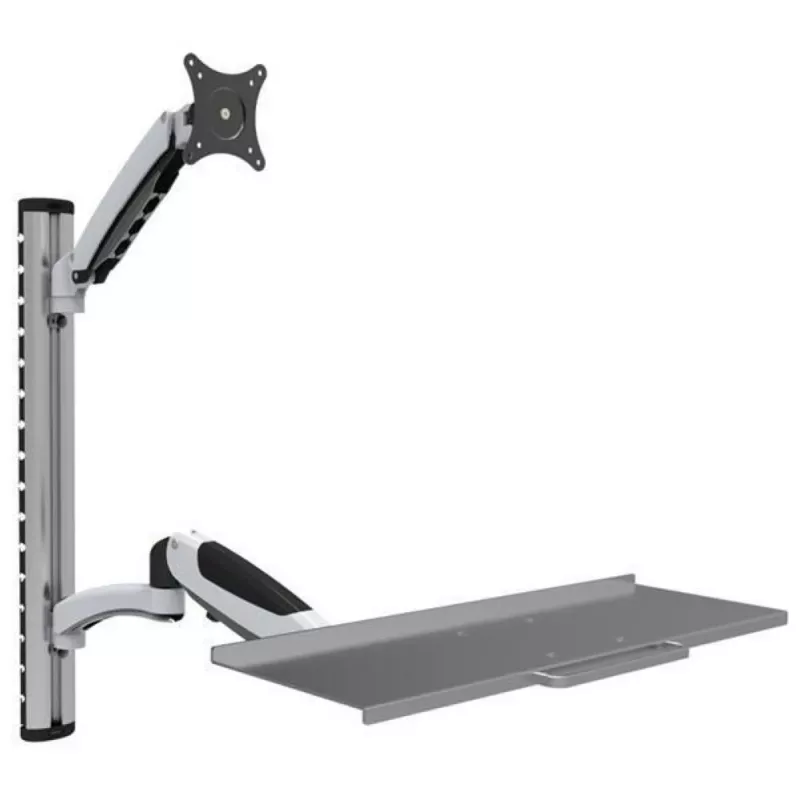 Techly ICA-PLW 02 držiak monitora / stojan 68,6 cm (27 palcov) nástenný strieborný