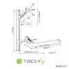 Techly ICA-PLW 02 držiak monitora / stojan 68,6 cm (27 palcov) nástenný strieborný