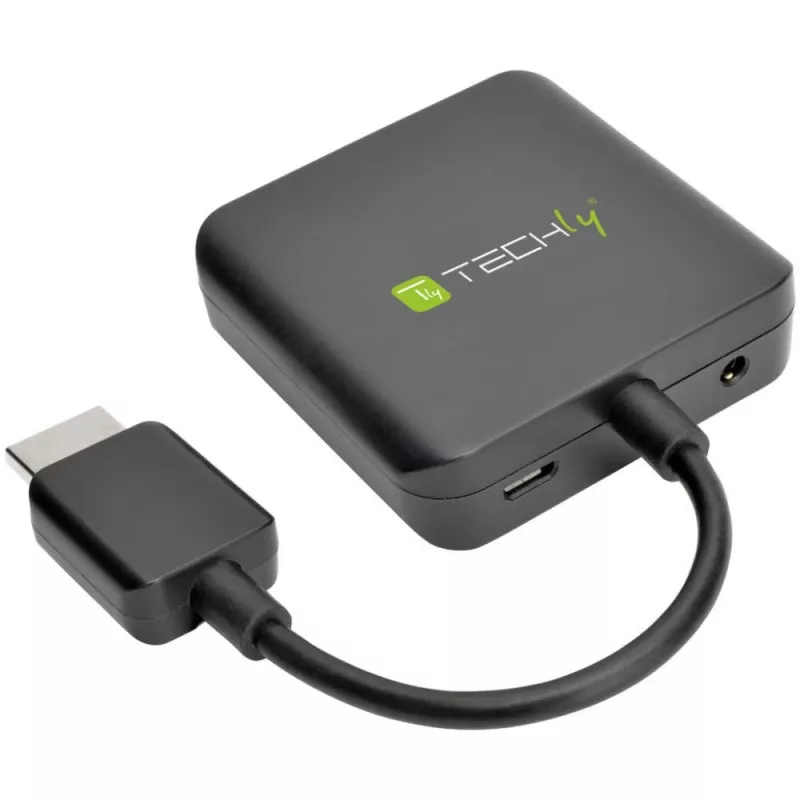 Techly Extraktor zvuku HDMI stereo/zvuk 5.1 kanála 4K 3D IDATA HDMI-VGA8