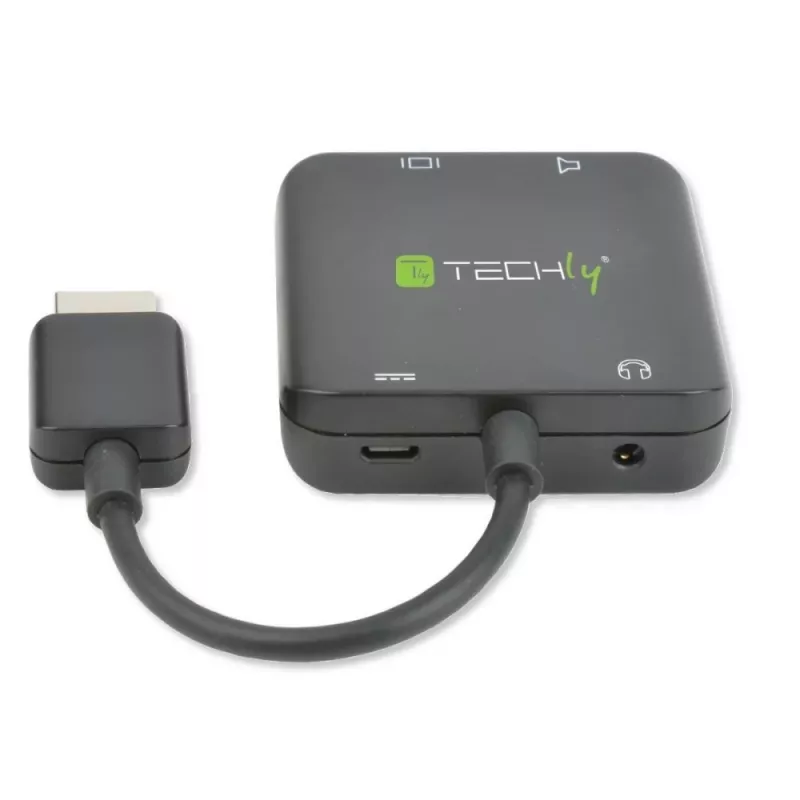 Techly Extraktor zvuku HDMI stereo/zvuk 5.1 kanála 4K 3D IDATA HDMI-VGA8