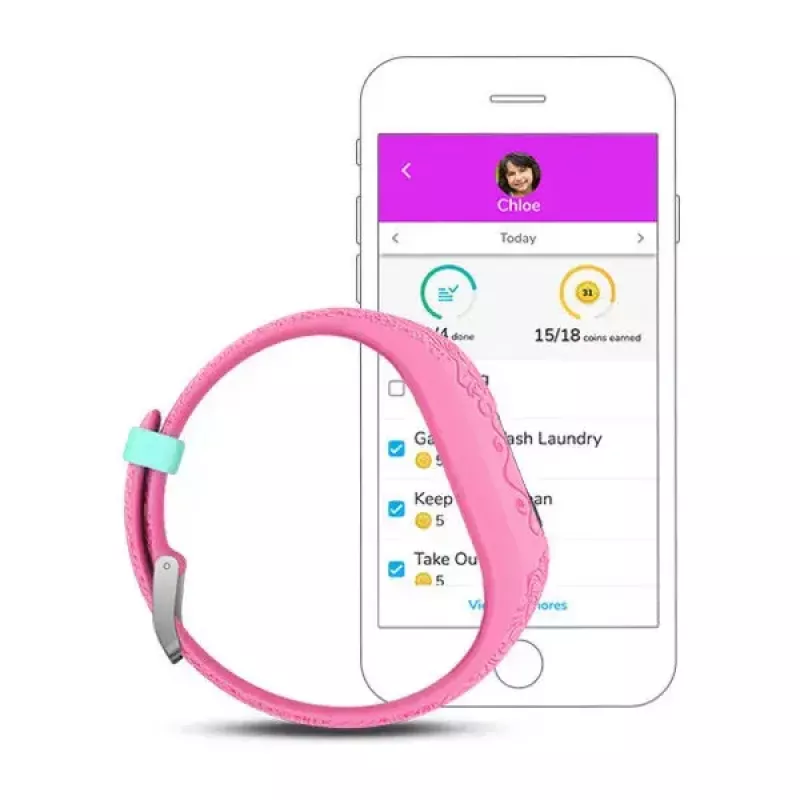 Náramkový tracker aktivity Garmin Vivofit Jr.2 ružový MIP displej 88x88
