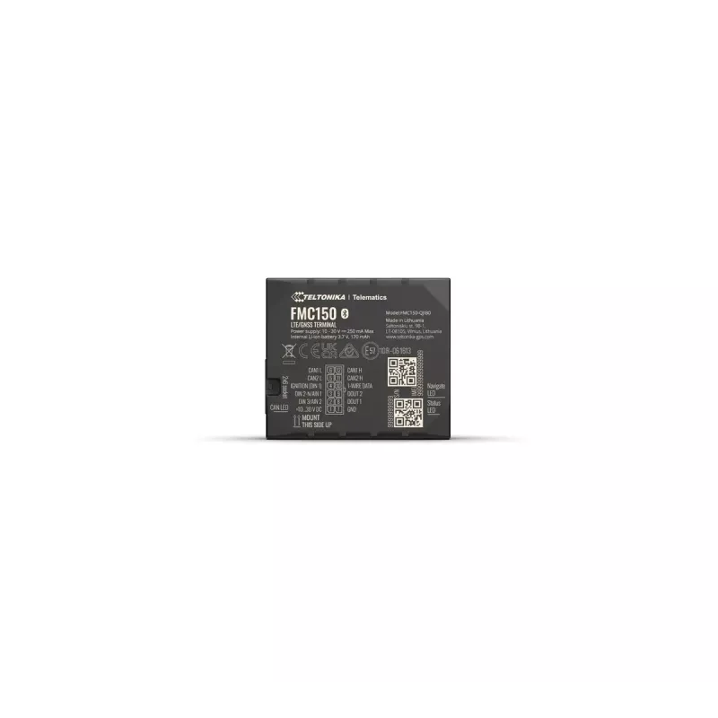 GPS tracker Teltonika FMC150 auto čierny 0,128 GB batéria 6h
