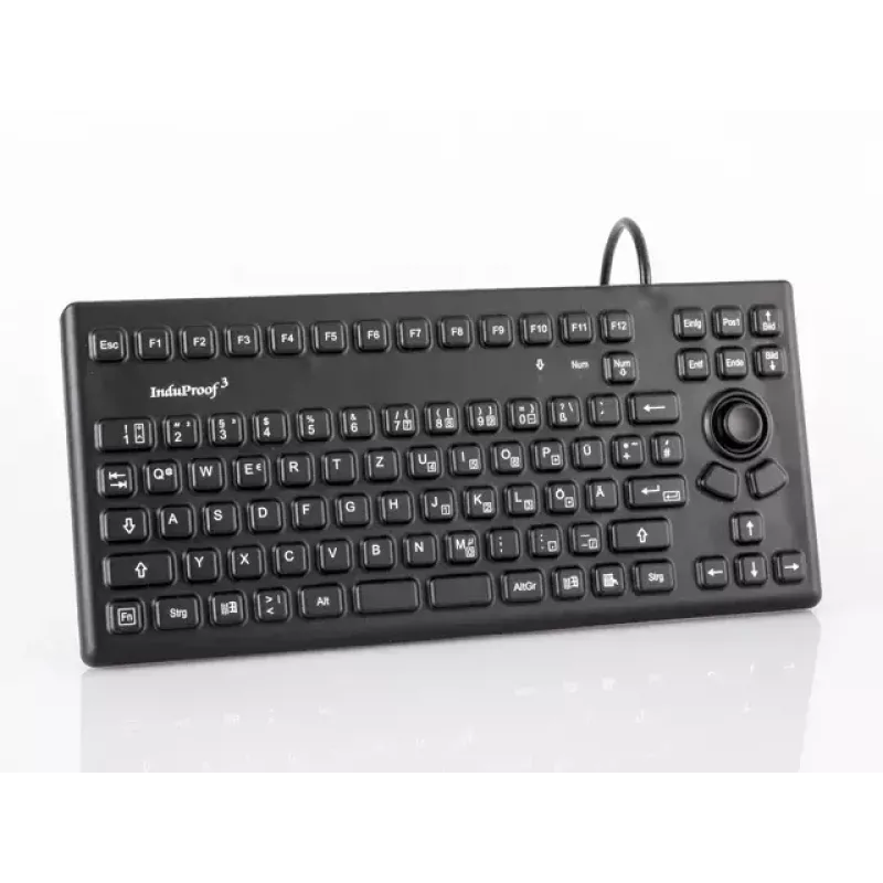 Klávesnica GETT TKG-086-MB-IP68-čierna priemyselná USB QWERTZ nemecká