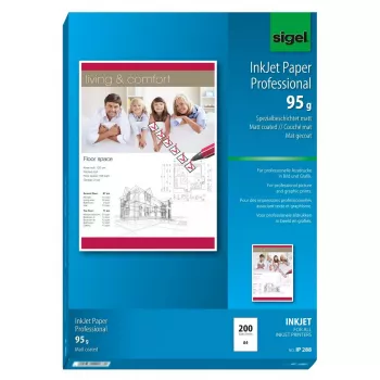 Tlačový papier A4 Sigel IP288 matný 200 listov biela