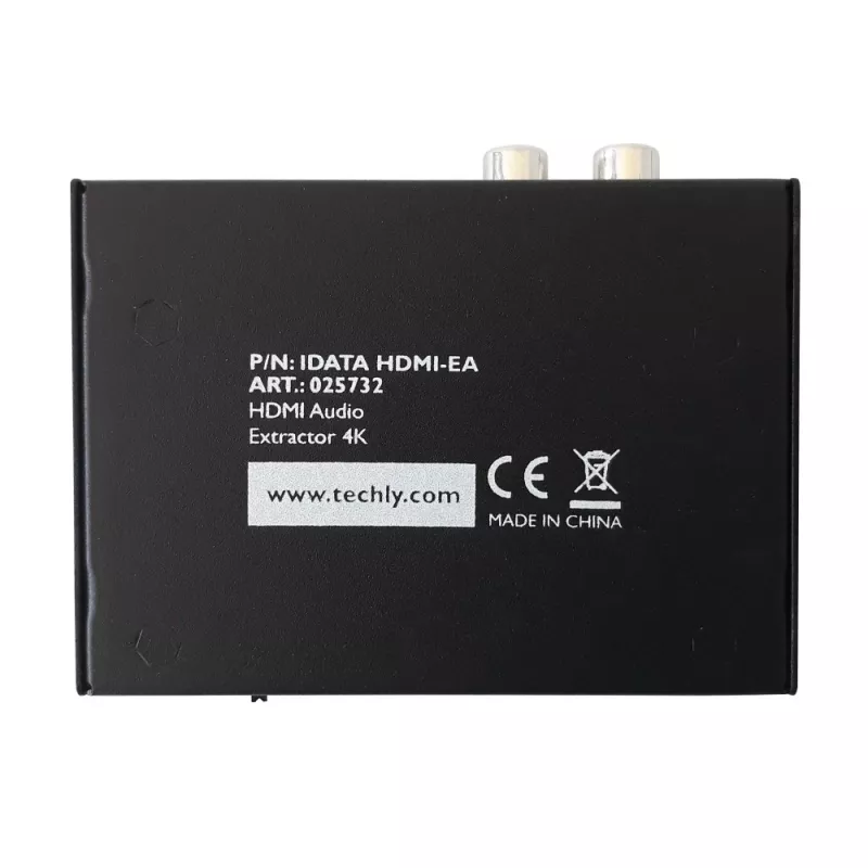 Techly audio extraktor HDMI SPDIF + Cinch R/L IDATA HDMI-EA, 5 V, 77 mm, 64 mm, 23 mm, 351 g