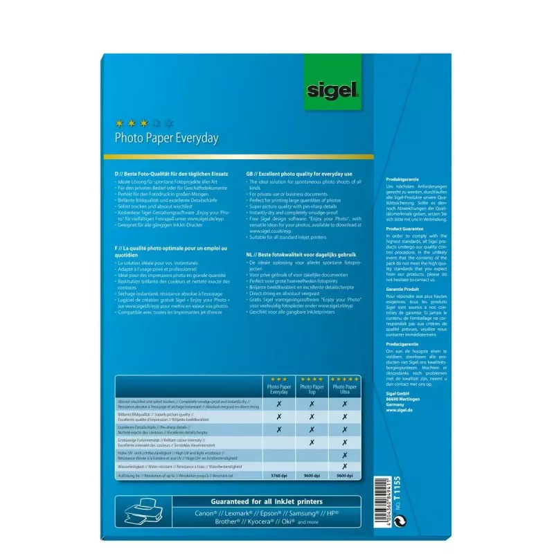 Fotografický papier A4 Sigel T1155 vysoký lesk