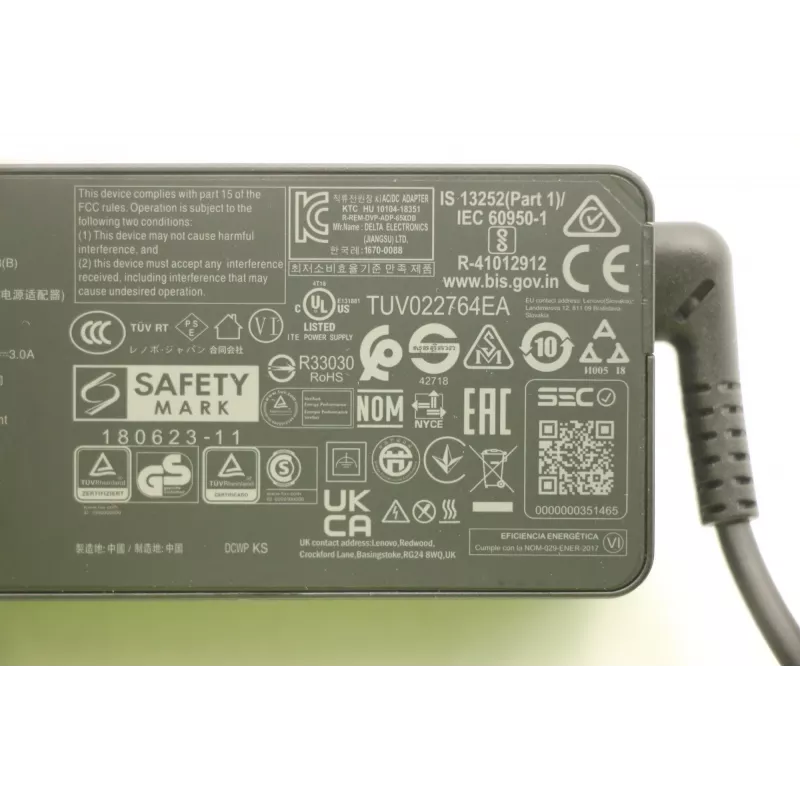 Lenovo 5A10W86202 napájací zdroj do interiéru 65 W čierny