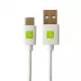 Techly ICOC MUSB20-CMAM20TW USB kábel USB 2.0 2 m USB A USB C biely