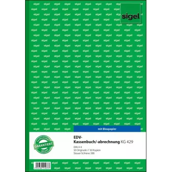 Zošit Sigel KG429 A4 50 listov zelená biela