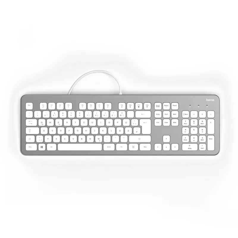Hama KC-700 klávesnica, USB, QWERTZ nemecká, čierna (00182651)