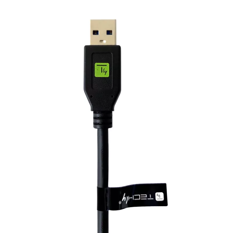 Techly ICOC MUSB312-CMAM05T USB kábel USB 3.2 Gen 1 (3.1 Gen 1) 0,5 m USB A USB C čierny