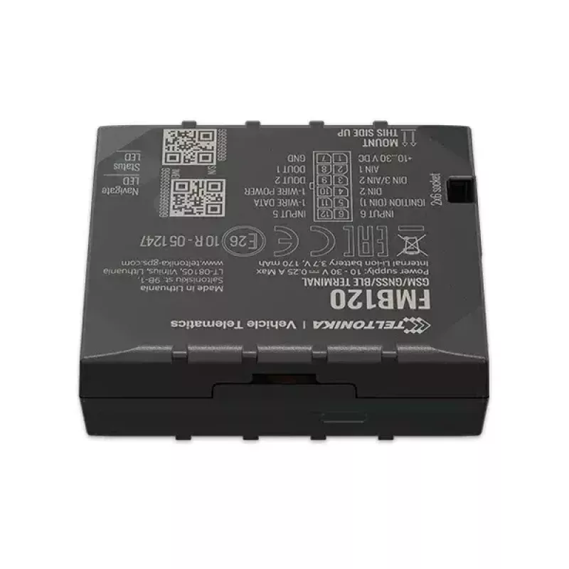 Teltonika FMB120 auto čierny prachuvzdorný GPS tracker