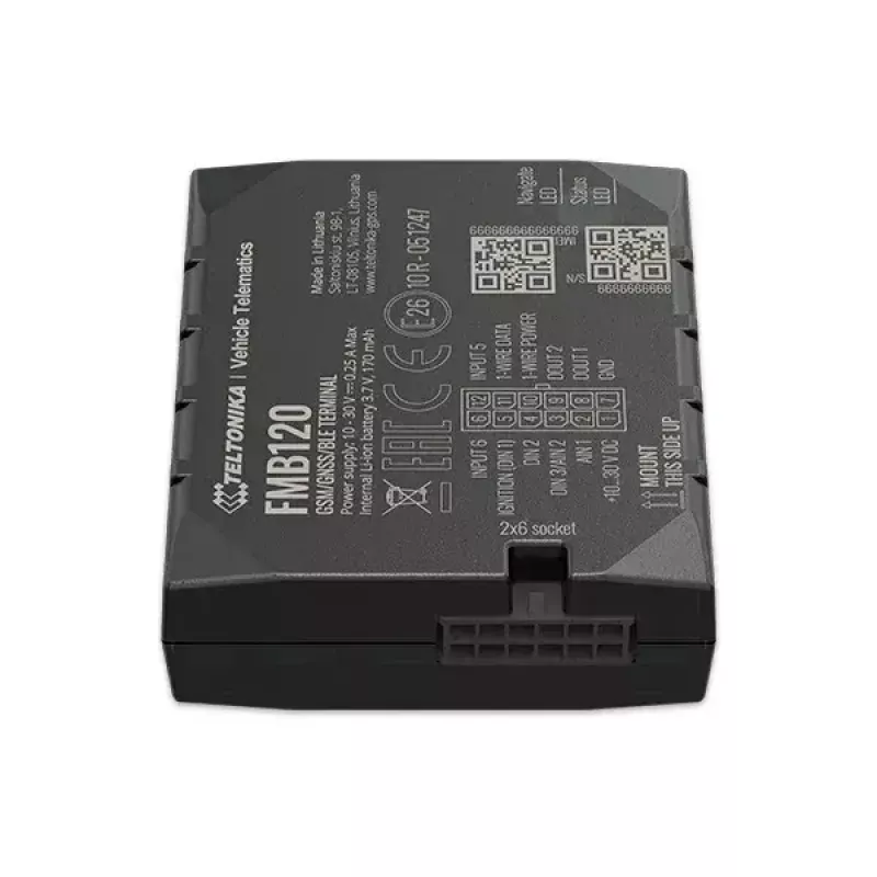 Teltonika FMB120 auto čierny prachuvzdorný GPS tracker