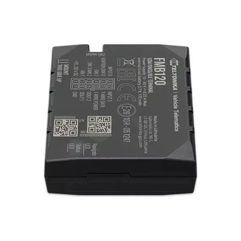 Teltonika FMB120 auto čierny prachuvzdorný GPS tracker