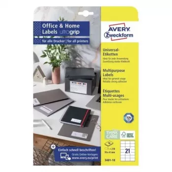 Samolepiace tlačové etikety Avery 3481-10