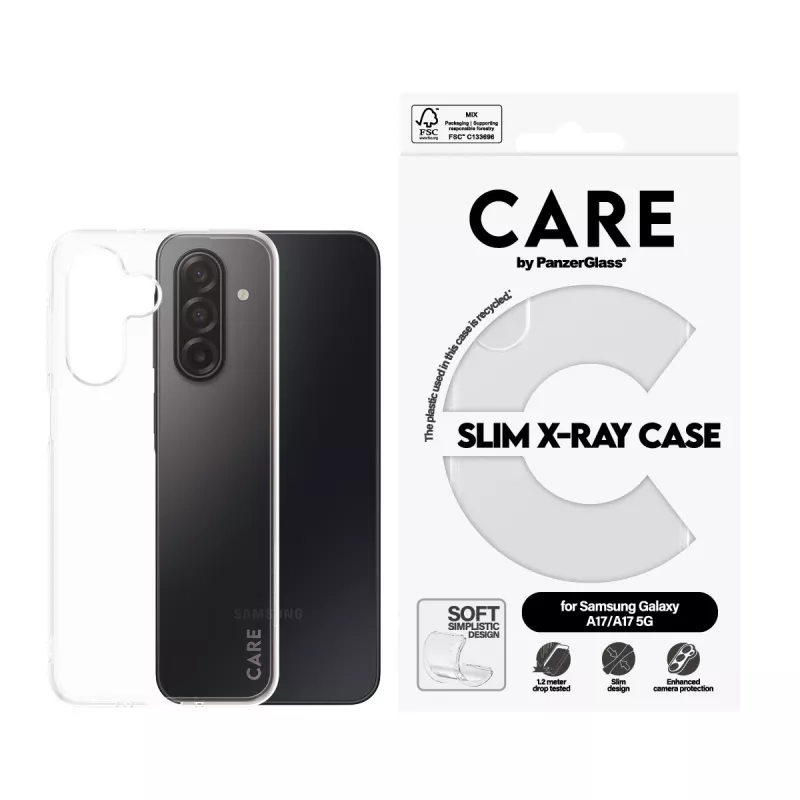 Ochranné puzdro PanzerGlass CARE Transparent X-Ray Soft Basic pre Samsung Galaxy (model CR73372)