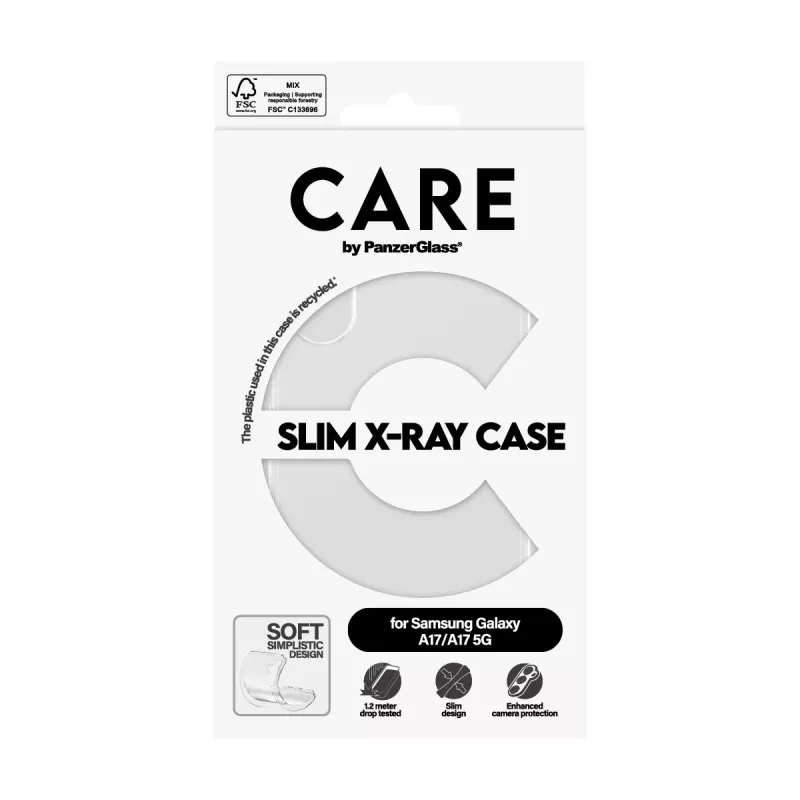 Ochranné puzdro PanzerGlass CARE Transparent X-Ray Soft Basic pre Samsung Galaxy (model CR73372)