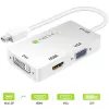 Techly adaptér 3 v 1 Mini DisplayPort (Thunderbolt) na HDMI / DVI / VGA IADAP MDP-COMBOF12