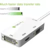 Techly adaptér 3 v 1 Mini DisplayPort (Thunderbolt) na HDMI / DVI / VGA IADAP MDP-COMBOF12