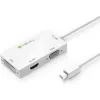 Techly adaptér 3 v 1 Mini DisplayPort (Thunderbolt) na HDMI / DVI / VGA IADAP MDP-COMBOF12