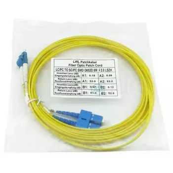 BlueOptics SFP3132BU2MK InfiniBand kábel z sklenených vlákien 2 m LC SC žltá