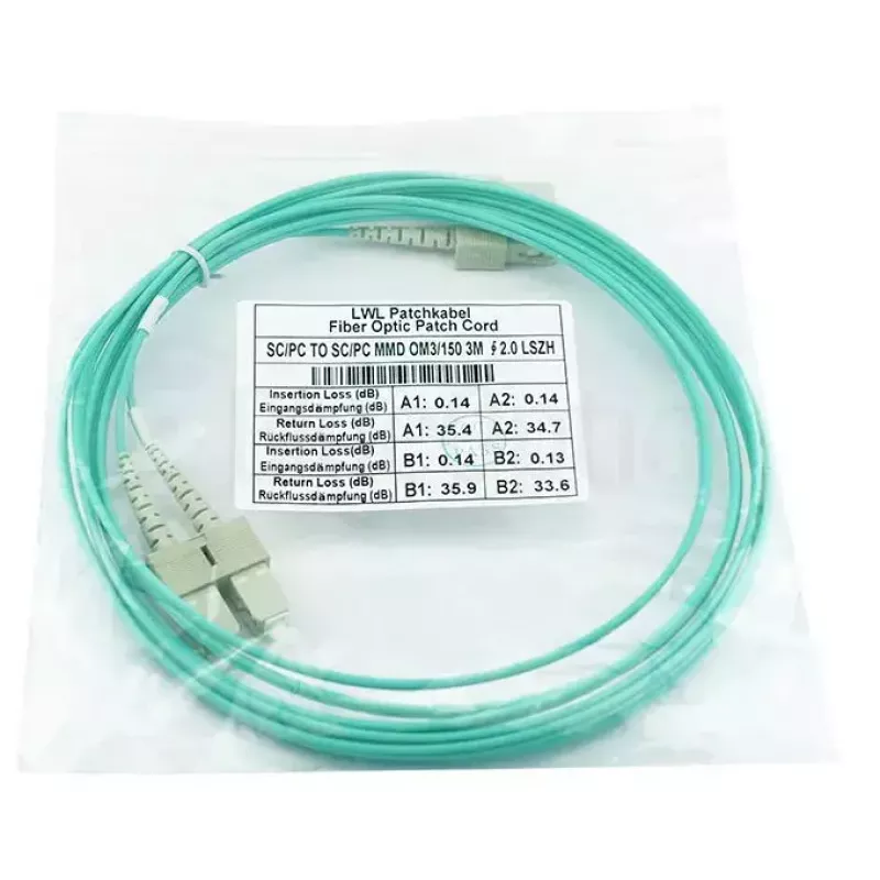BlueOptics SFP3232EU1MK InfiniBand kábel z sklenených vlákien 1 m SC zelený