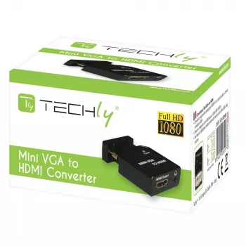 Techly mini konvertor VGA a audio na HDMI IDATA VGA-HDMINI