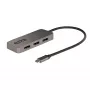 StarTech.com 3-portový USB-C adaptér pre viac monitorov, USB Type-C na 3x DisplayPort 1.4 MST hub, Triple 4K 60Hz DP rozširovač / rozdeľovač displeja pre notebook, HDR, extra dlhý vstavaný kábel - Windows Only