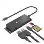 Techly IADAP-USBC-935 dokovacia stanica/port replikátor káblový USB 3.2 Gen 1 (3.1 Gen 1) Type-C čierny