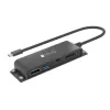 Techly IADAP-USBC-935 dokovacia stanica/port replikátor káblový USB 3.2 Gen 1 (3.1 Gen 1) Type-C čierny