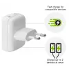 Nástenná nabíjačka d bramante re-charge Pro EU plochá 2×USB-C 20W biela (Indoor)