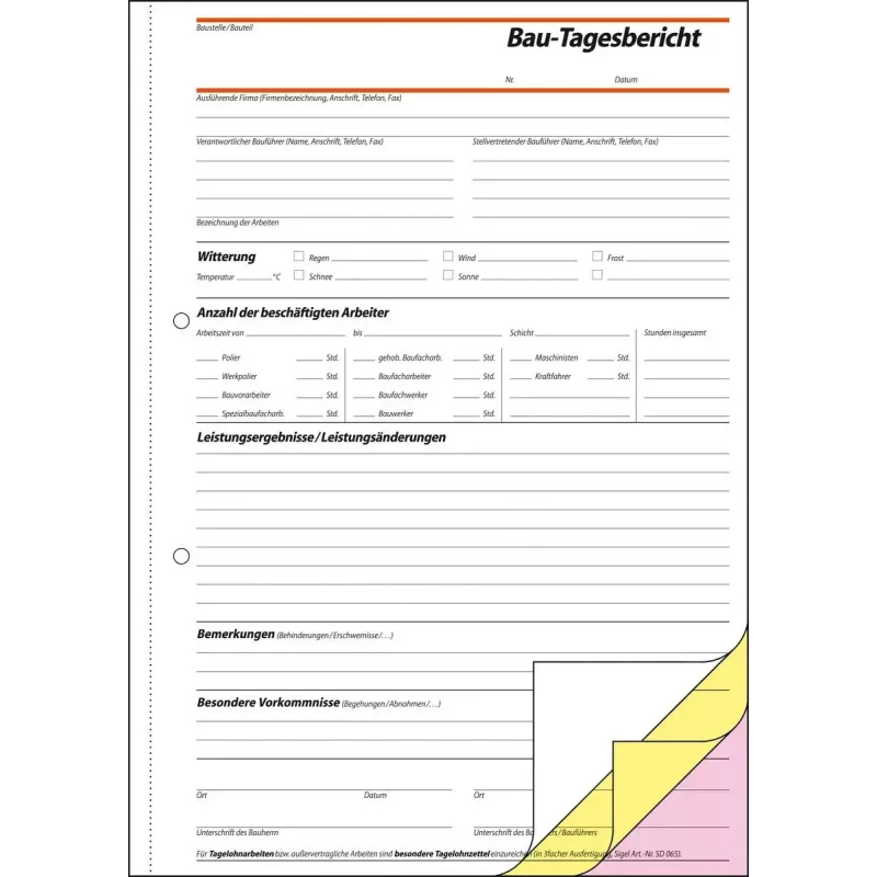 Obchodný formulár Sigel SD063 zelený A4 120 listov