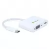 Techly konvertorový kábel adaptér USB na VGA-C, C-Port USB nabíjacia funkcia IADAP USB31-VU31