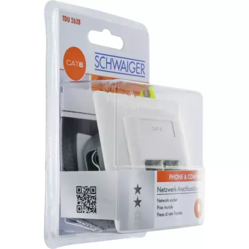 Sieťová zásuvka RJ-45 Schwaiger TDU2628532