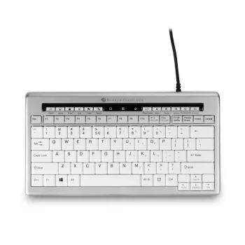 BakkerElkhuizen S-board 840 US Qwerty, Tenkeyless (80 - 87%), káblová, USB, Scissor spínače klávesov, QWERTY, svetlosivá, biela