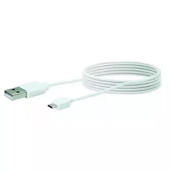 USB kábel Schwaiger LK200M532 2m USB A na Micro-USB A biely