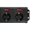 Hama 00137259 rozbočovač 1,4 m 6 AC zásuviek interiér čierny