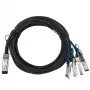Sieťový kábel BlueOptics DAC-QSFP-4SFP-10G-3M-BL QSFP28 4xSFP28 InfiniBand 3m čierny