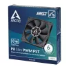 Ventilátor Arctic P8 tenký PWM PST 80 mm Low-Profile 38,23 m³/h Fluiddynamické ložisko čierny