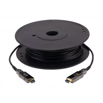 ATEN 20M True 4K HDMI aktívny optický kábel, 20 m, HDMI Type-D (Micro), HDMI Type-D (Micro), 3D, 18 Gbit/s, čierny